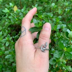 Vintage Sterling Silver Snake Ring